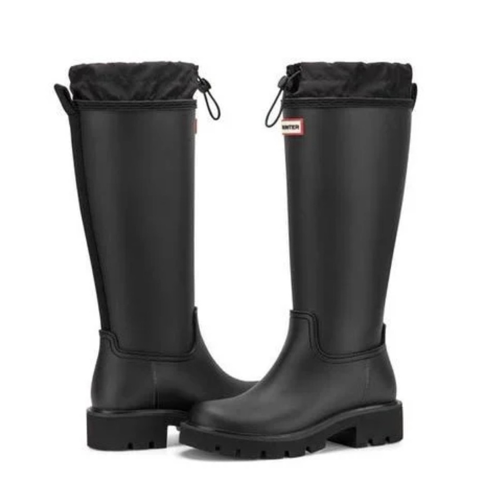 New Hunter Carson Lug Sole Rain Boots Sz 9